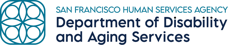 San Francisco Human Services Agency Department of Disability and Aging Services Logo.