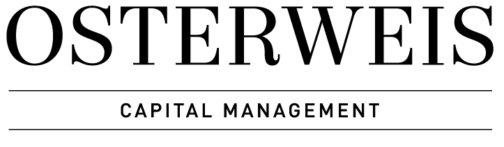 Osterweis Capital Management logo in black text on a light background, with a horizontal line separating the company name and tagline, reflecting the company’s mission of excellence and integrity.