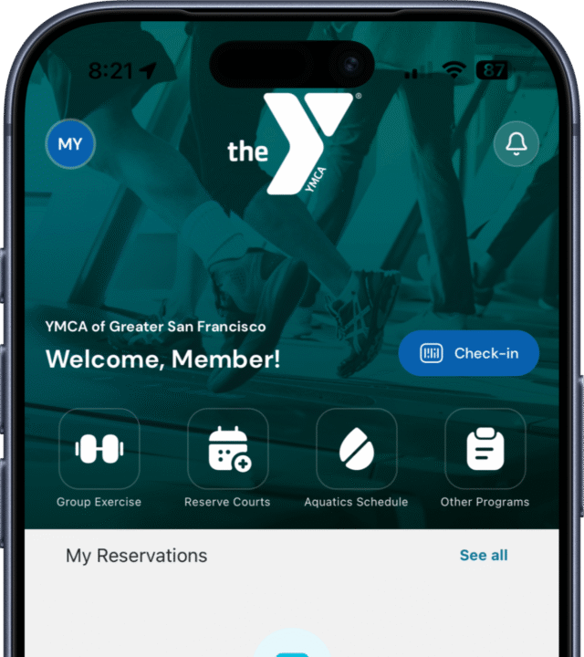 Screenshot of YMCA Mobile App